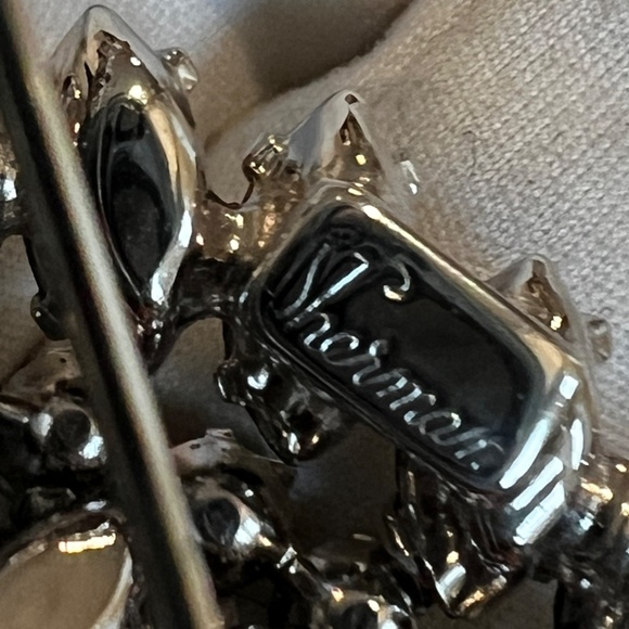 Vintage Sherman Brooch Clear Rhinestones 50's signed - Picture 11 of 13